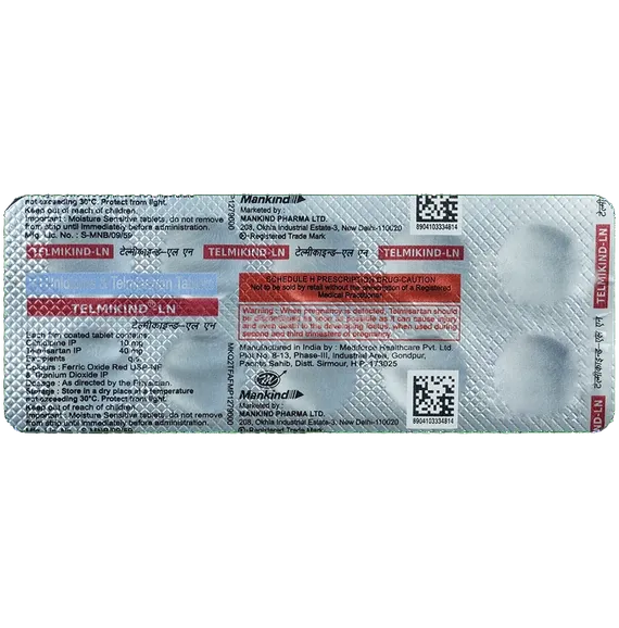 telmikind ln 40mg tablet 10's